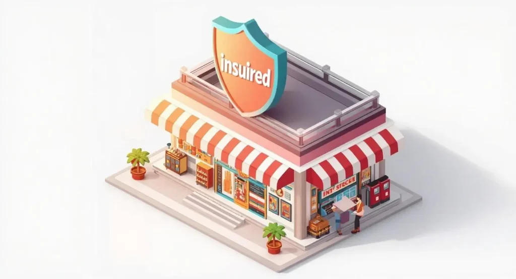 Small shop owner in India taking shopkeeper insurance policy